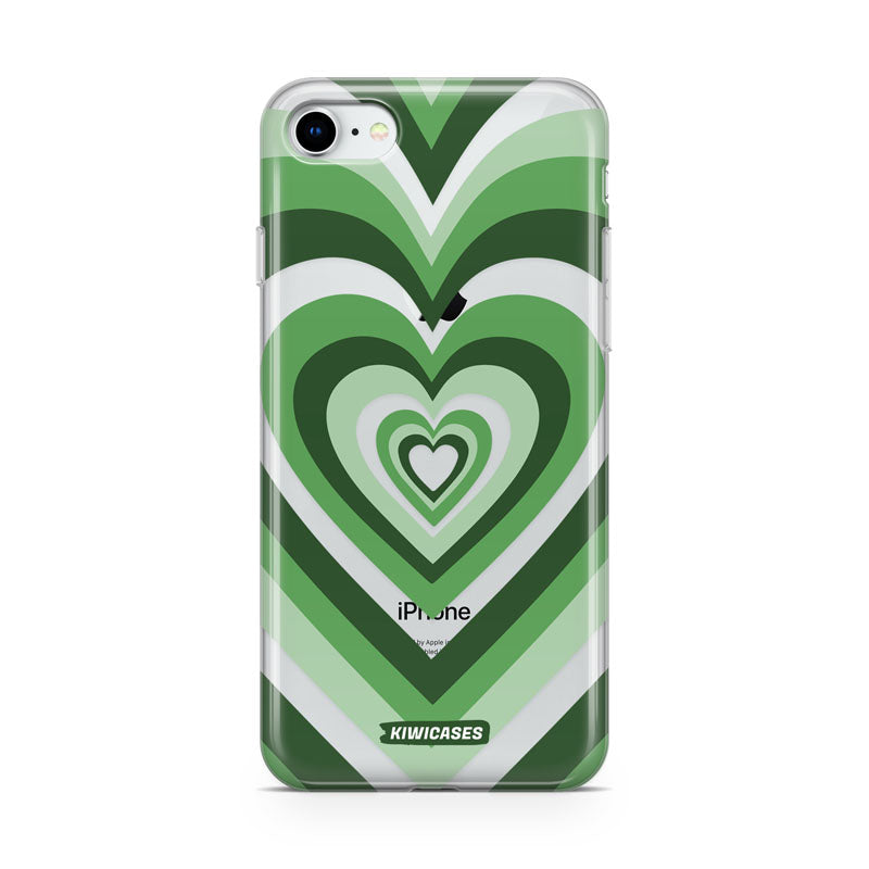 Green Hearts - iPhone SE/6/7/8