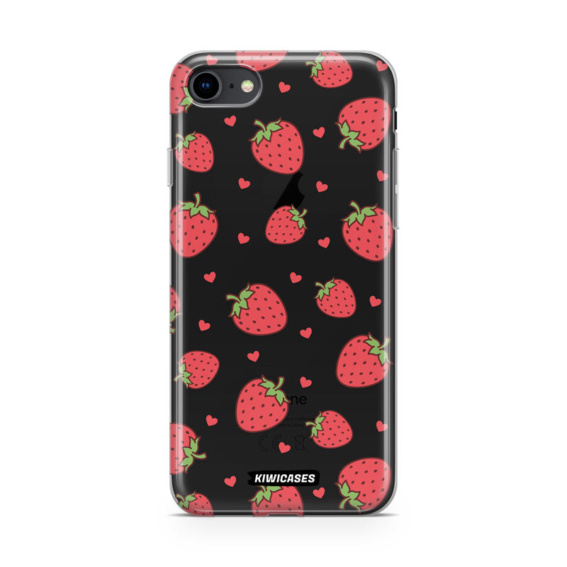 Strawberry Hearts - iPhone SE/6/7/8