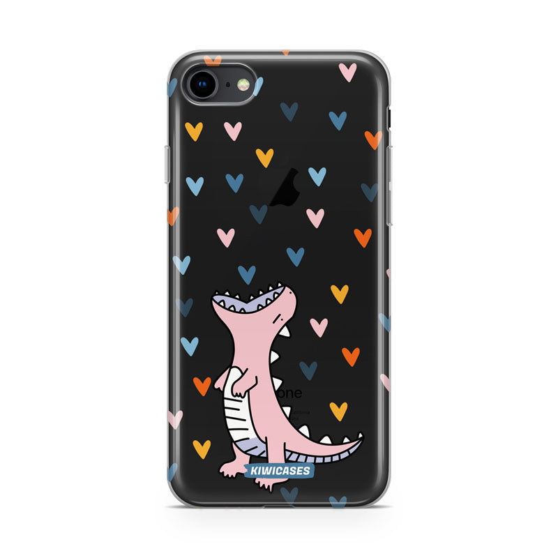 Dinosaur Hearts - iPhone SE/6/7/8