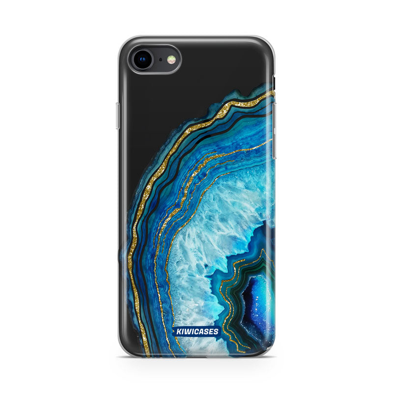 Blue Agate Crystal - iPhone SE/6/7/8