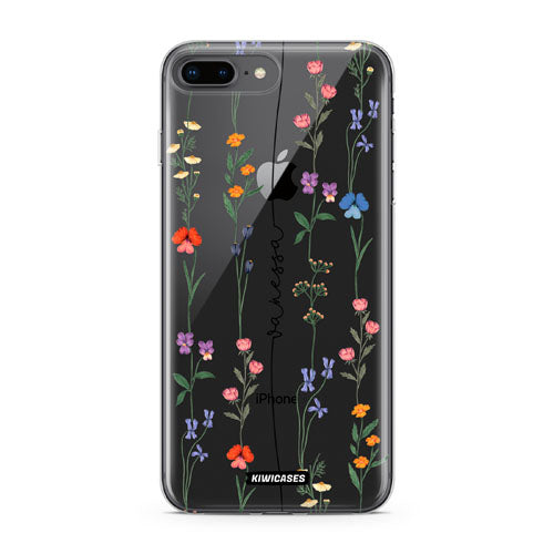 Floral String Black - iPhone 7/8 Plus - Custom