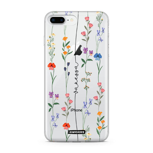 Floral String Black - iPhone 7/8 Plus - Custom