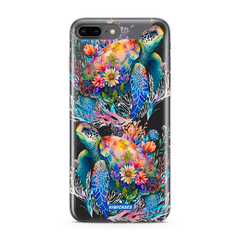 Floral Turtles - iPhone 7/8 Plus