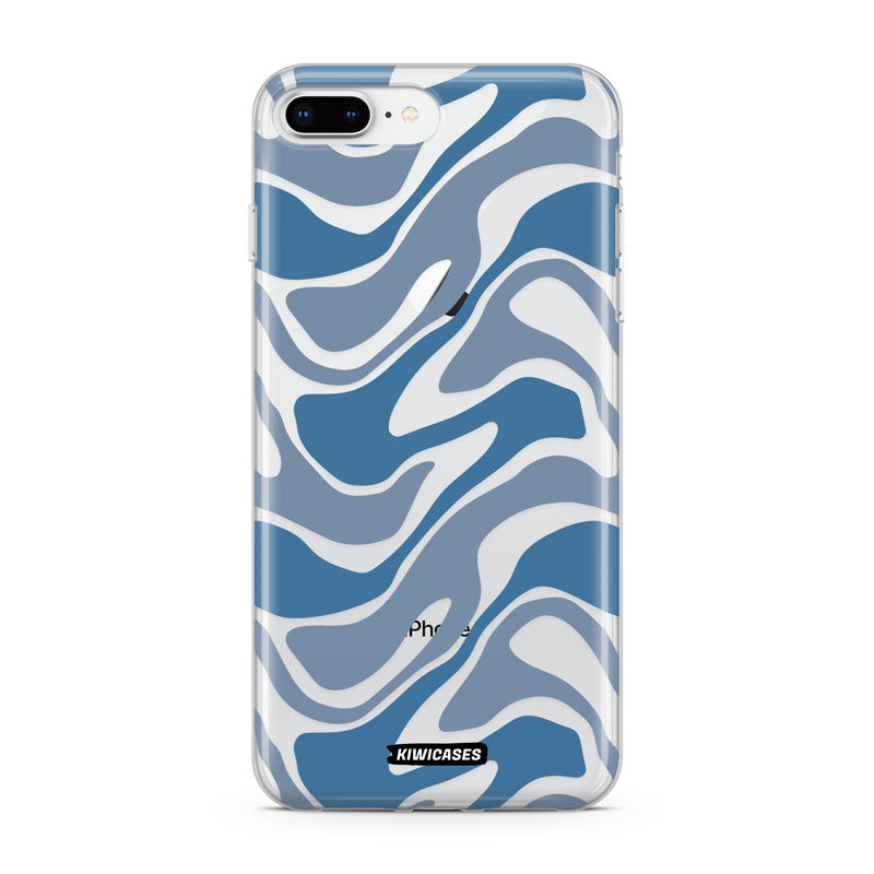 Liquid Blue Waves - iPhone 7/8 Plus