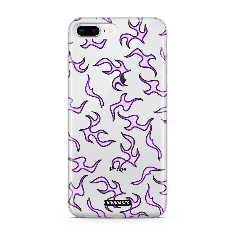 Purple Flames - iPhone 7/8 Plus
