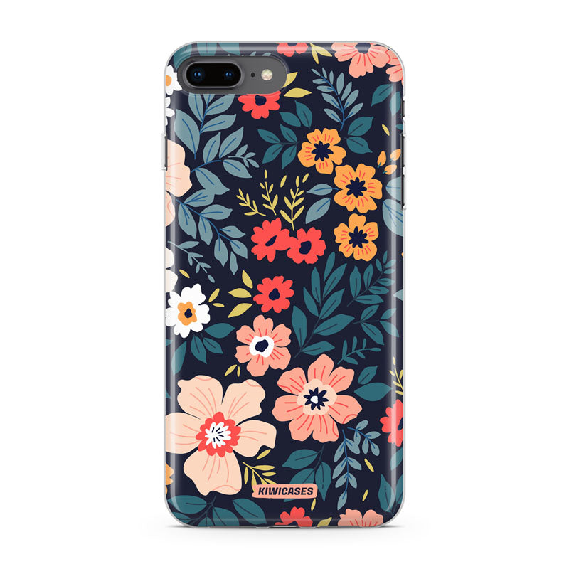 Navy Blooms - iPhone 7/8 Plus