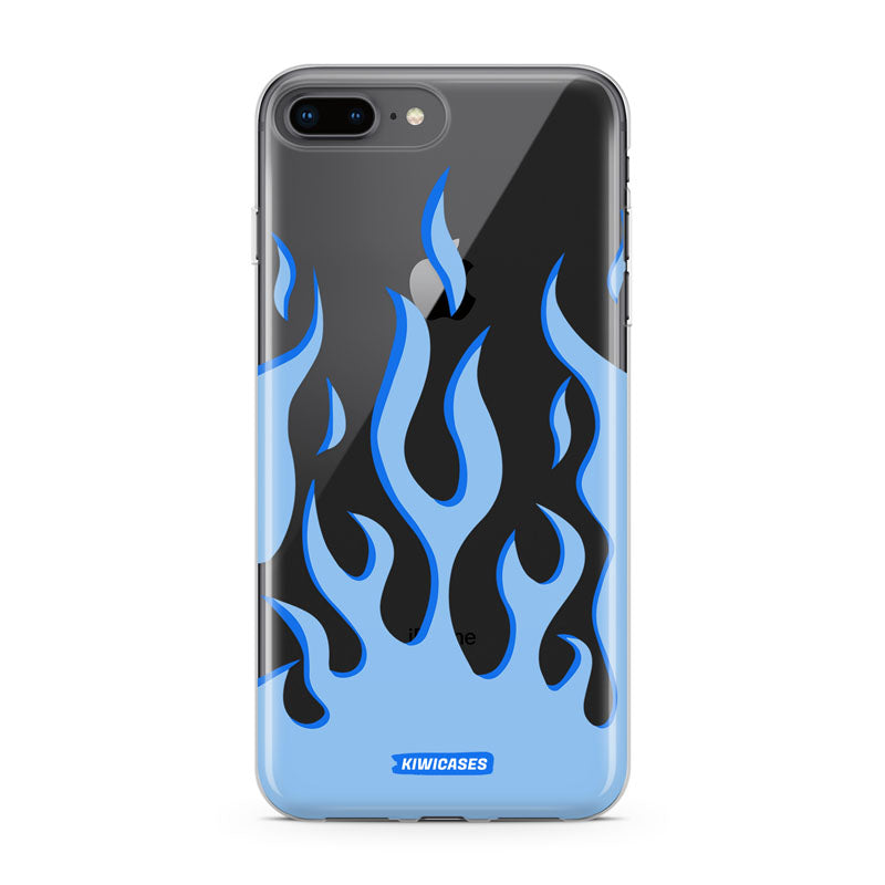 Blue Fire Flames - iPhone 7/8 Plus