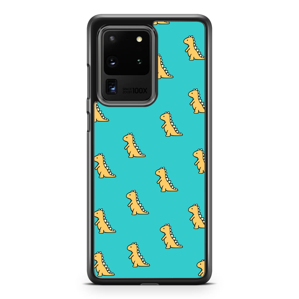Aqua Dinosaur Phone Case - Galaxy S20 Ultra - Phone Case