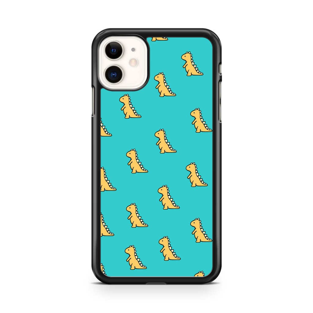 Aqua Dinosaur Phone Case - iPhone 11 - Phone Case