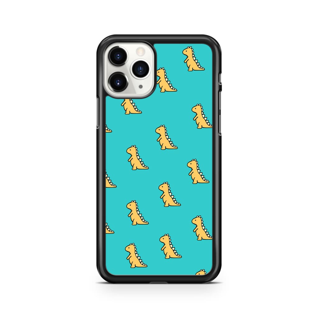 Aqua Dinosaur Phone Case - iPhone 11 Pro - Phone Case