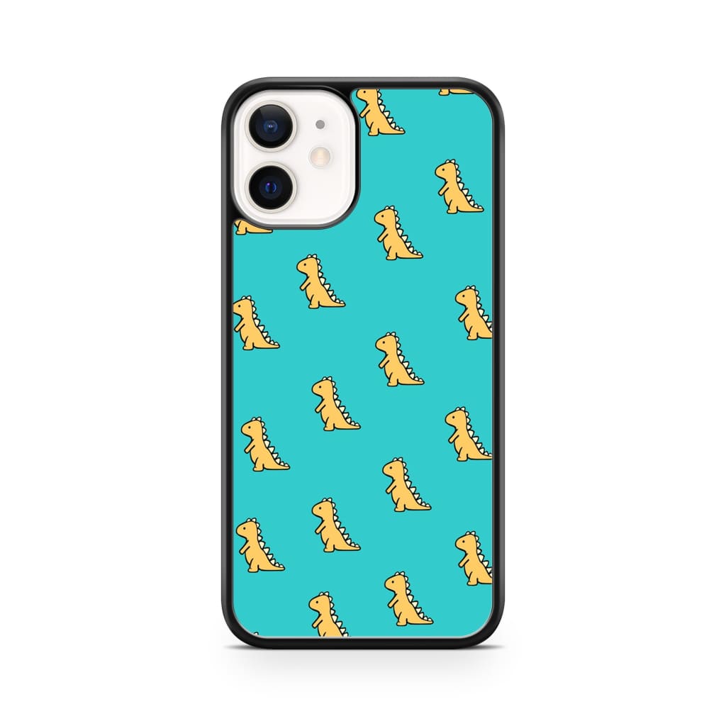 Aqua Dinosaur Phone Case - iPhone 12 Mini - Phone Case