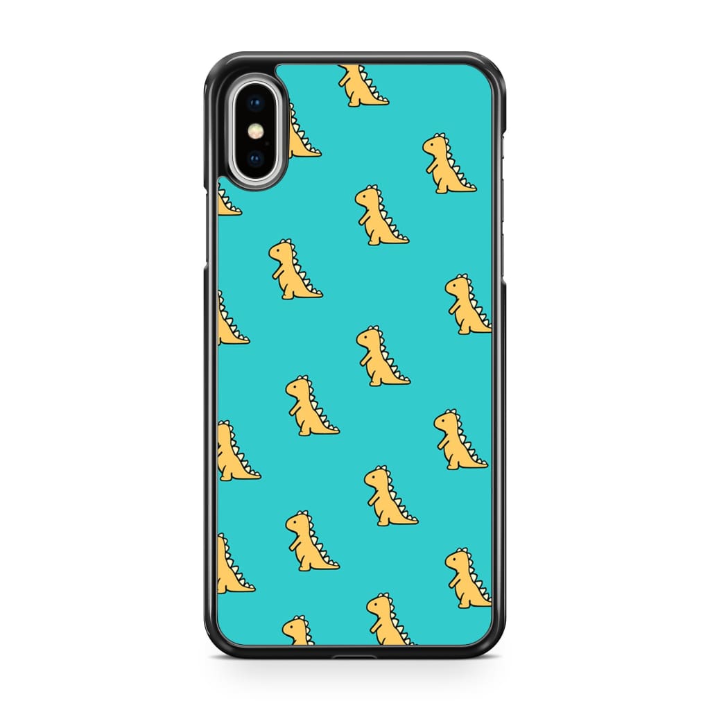 Aqua Dinosaur Phone Case - iPhone XS Max - Phone Case