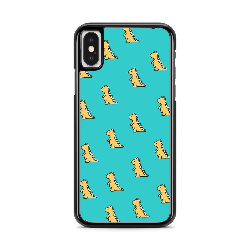 Aqua Dinosaur Phone Case - iPhone X/XS - Phone Case