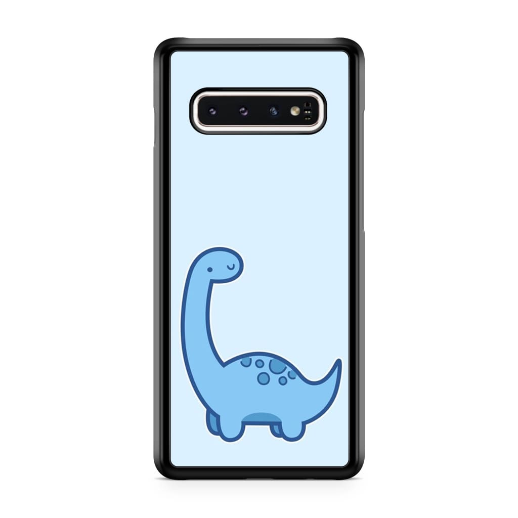 Baby Blue Dinosaur Phone Case - Galaxy S10 Plus - Phone Case