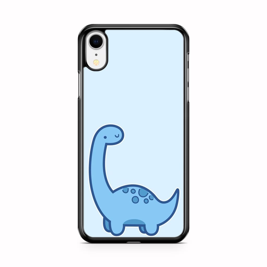 Baby Blue Dinosaur Phone Case - iPhone XR - Phone Case