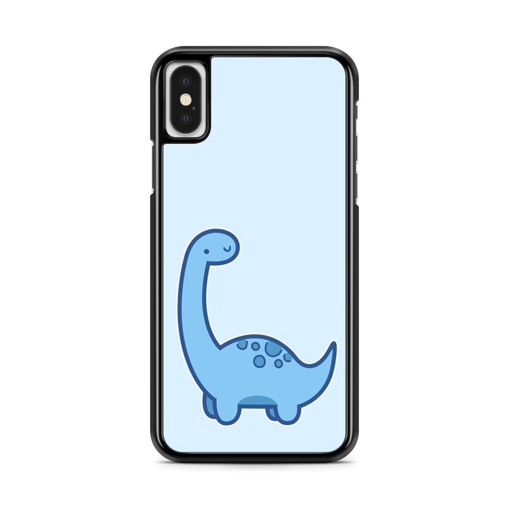 Baby Blue Dinosaur Phone Case - iPhone X/XS - Phone Case