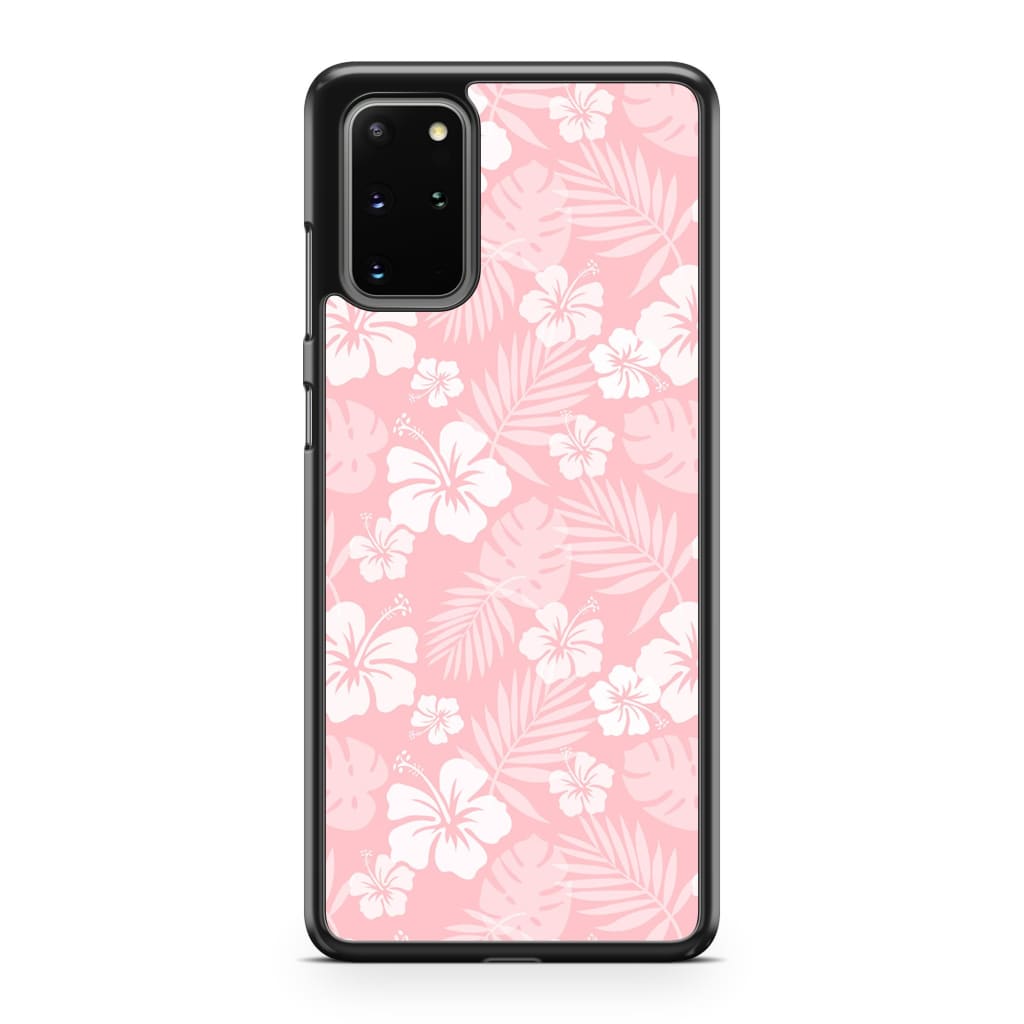 Baby Pink Hibiscus Phone Case - Galaxy S20 Plus - Phone Case