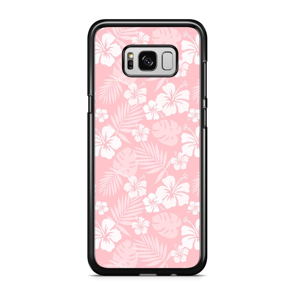 Baby Pink Hibiscus Phone Case - Galaxy S8 Plus - Phone Case