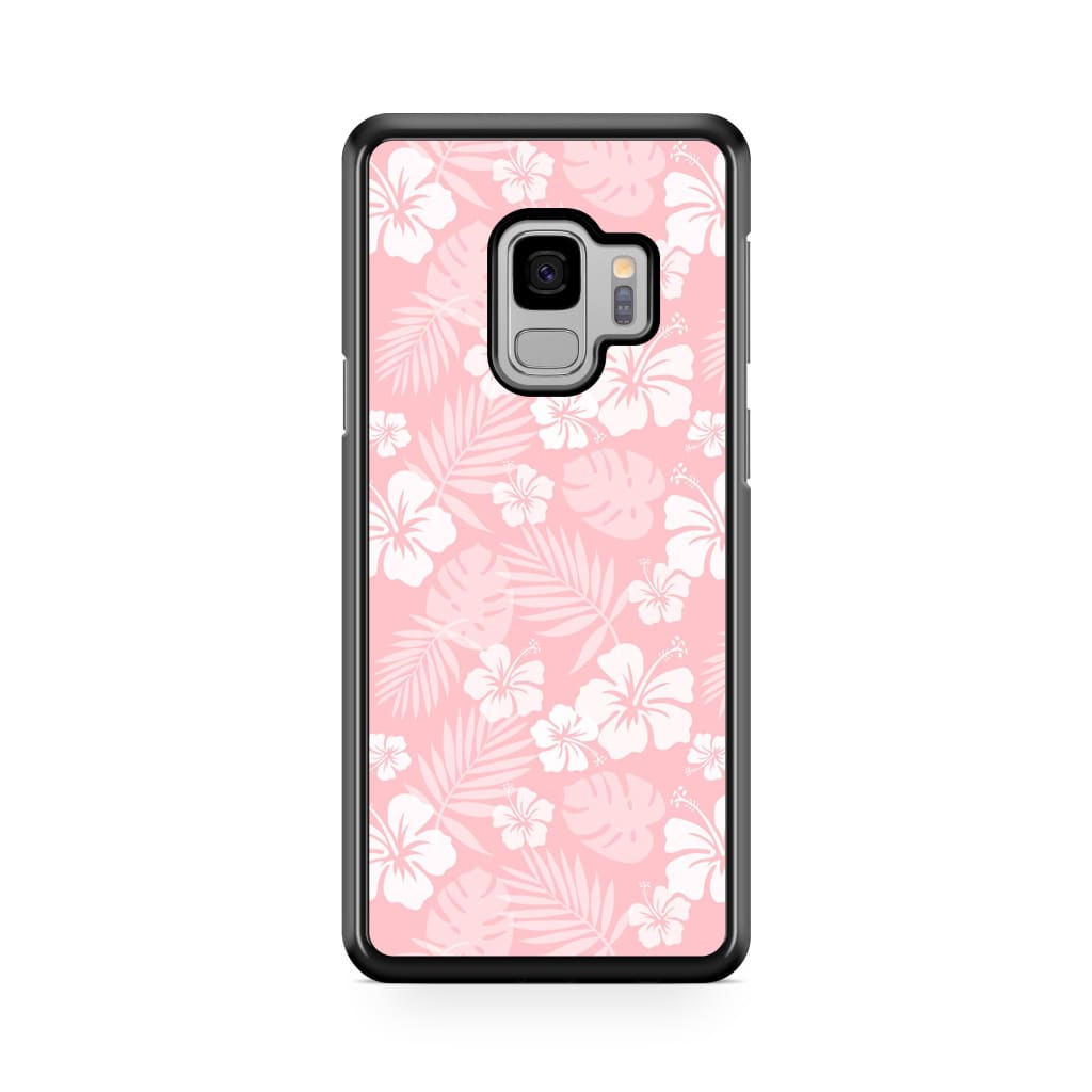Baby Pink Hibiscus Phone Case - Galaxy S9 - Phone Case