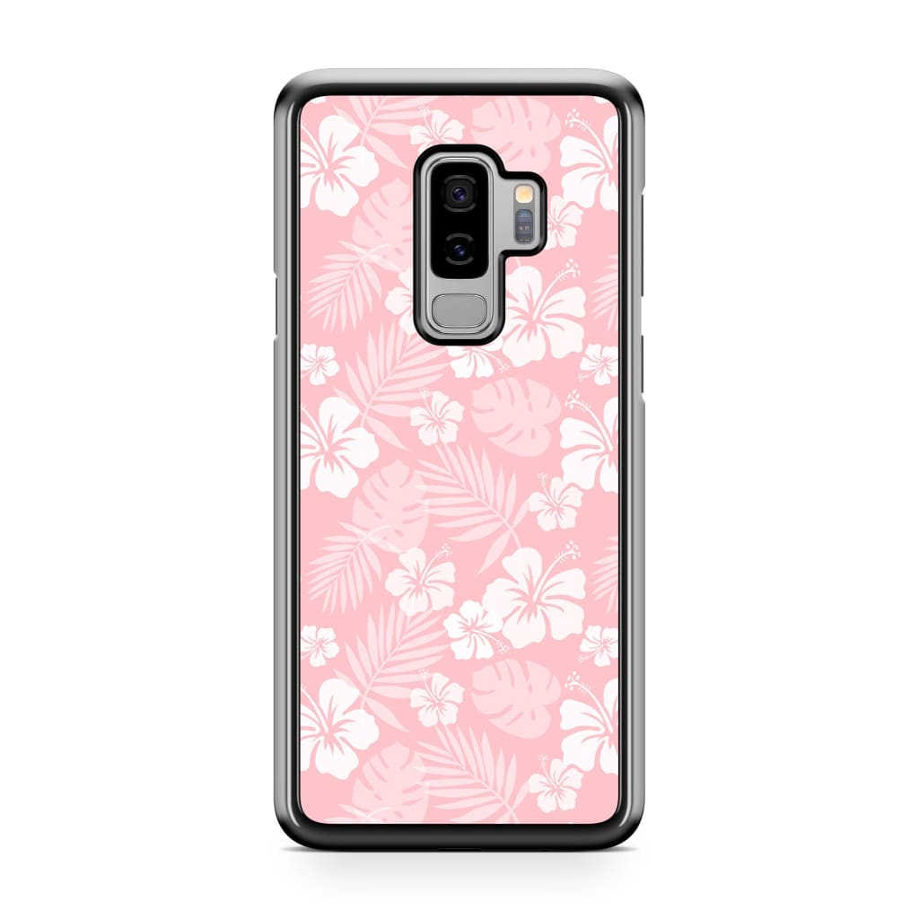 Baby Pink Hibiscus Phone Case - Galaxy S9 Plus - Phone Case