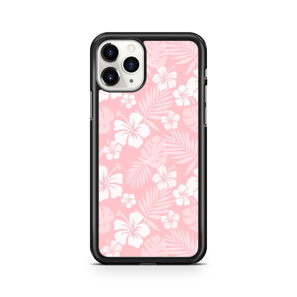 Baby Pink Hibiscus Phone Case - iPhone 11 Pro - Phone Case