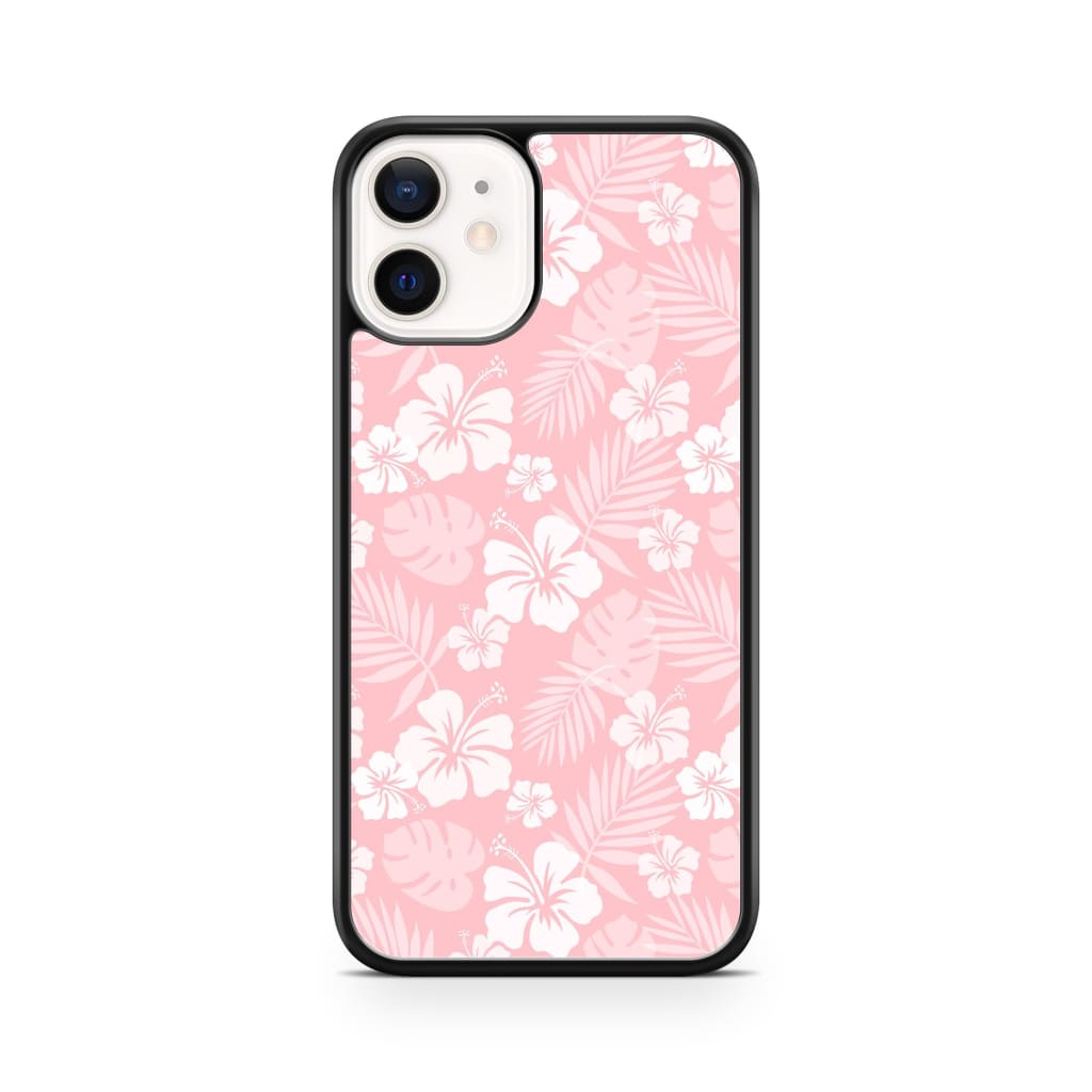 Baby Pink Hibiscus Phone Case - iPhone 12 Mini - Phone Case