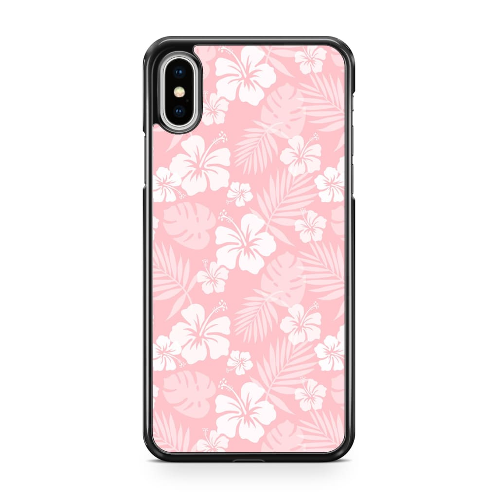 Baby Pink Hibiscus Phone Case - iPhone XS Max - Phone Case