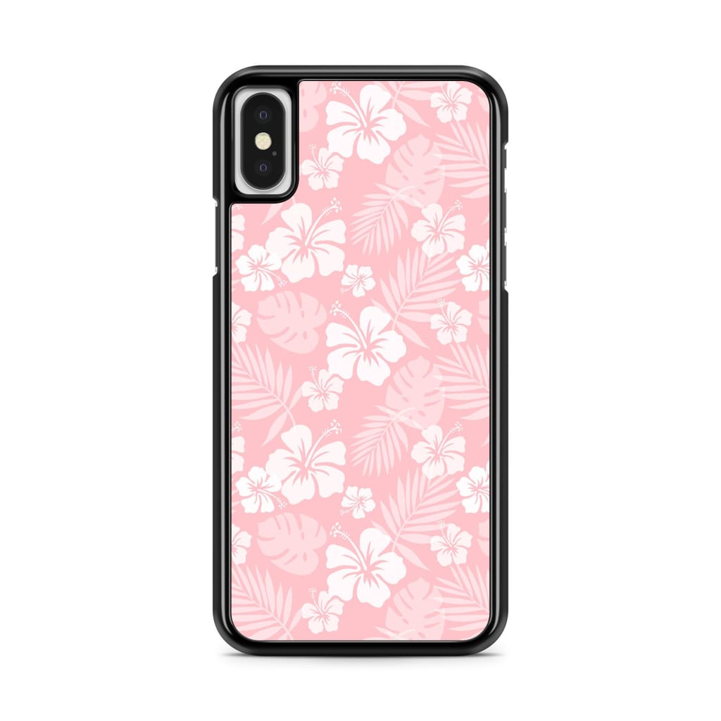 Baby Pink Hibiscus Phone Case - iPhone X/XS - Phone Case