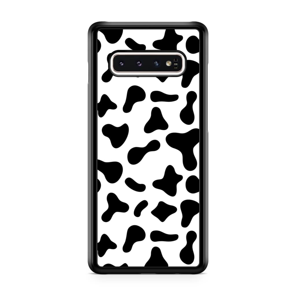 Black Moo Cow Phone Case - Galaxy S10 Plus - Phone Case