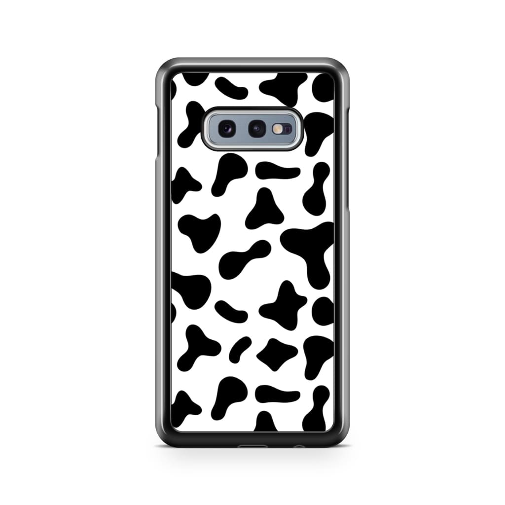Black Moo Cow Phone Case - Galaxy S10e - Phone Case