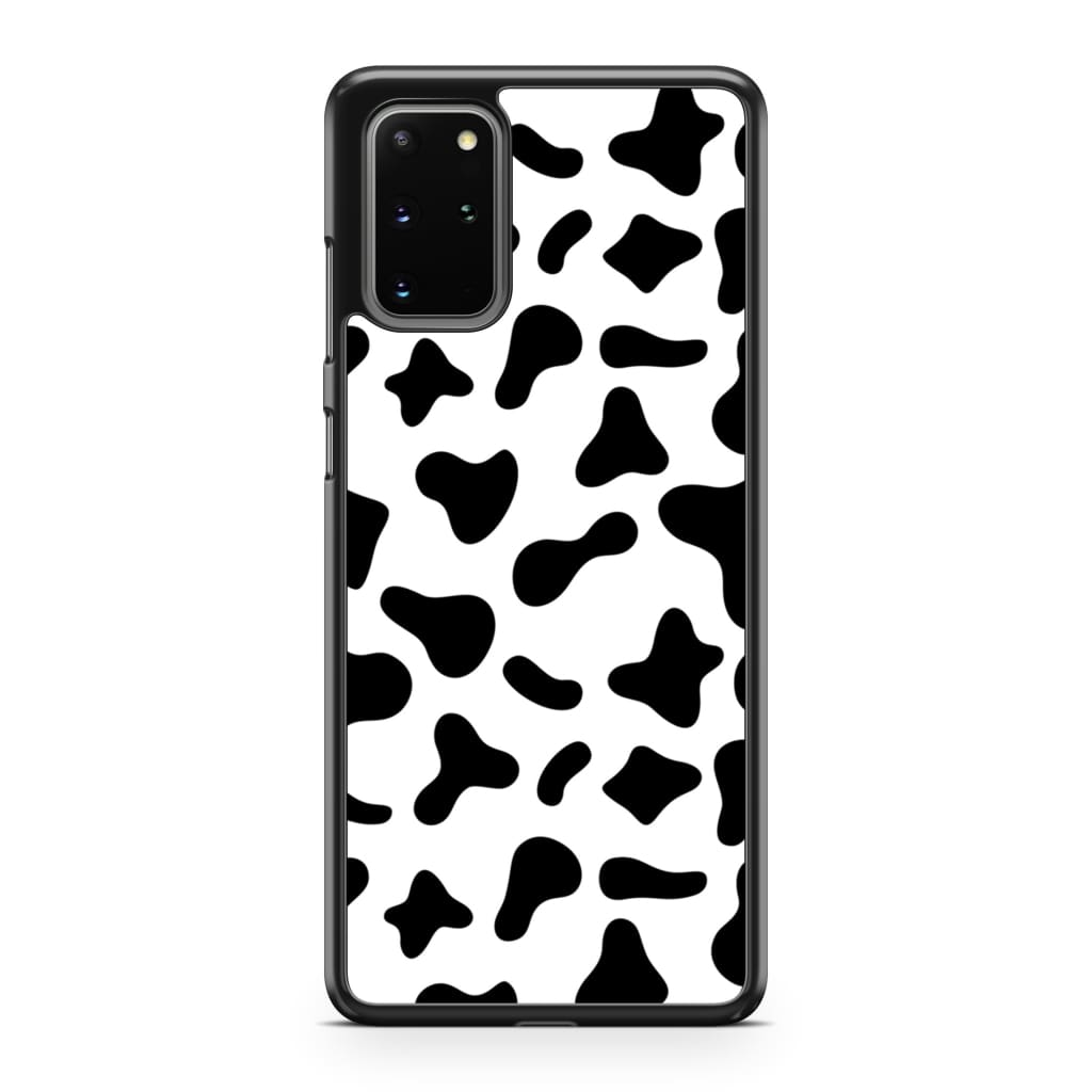 Black Moo Cow Phone Case - Galaxy S20 Plus - Phone Case