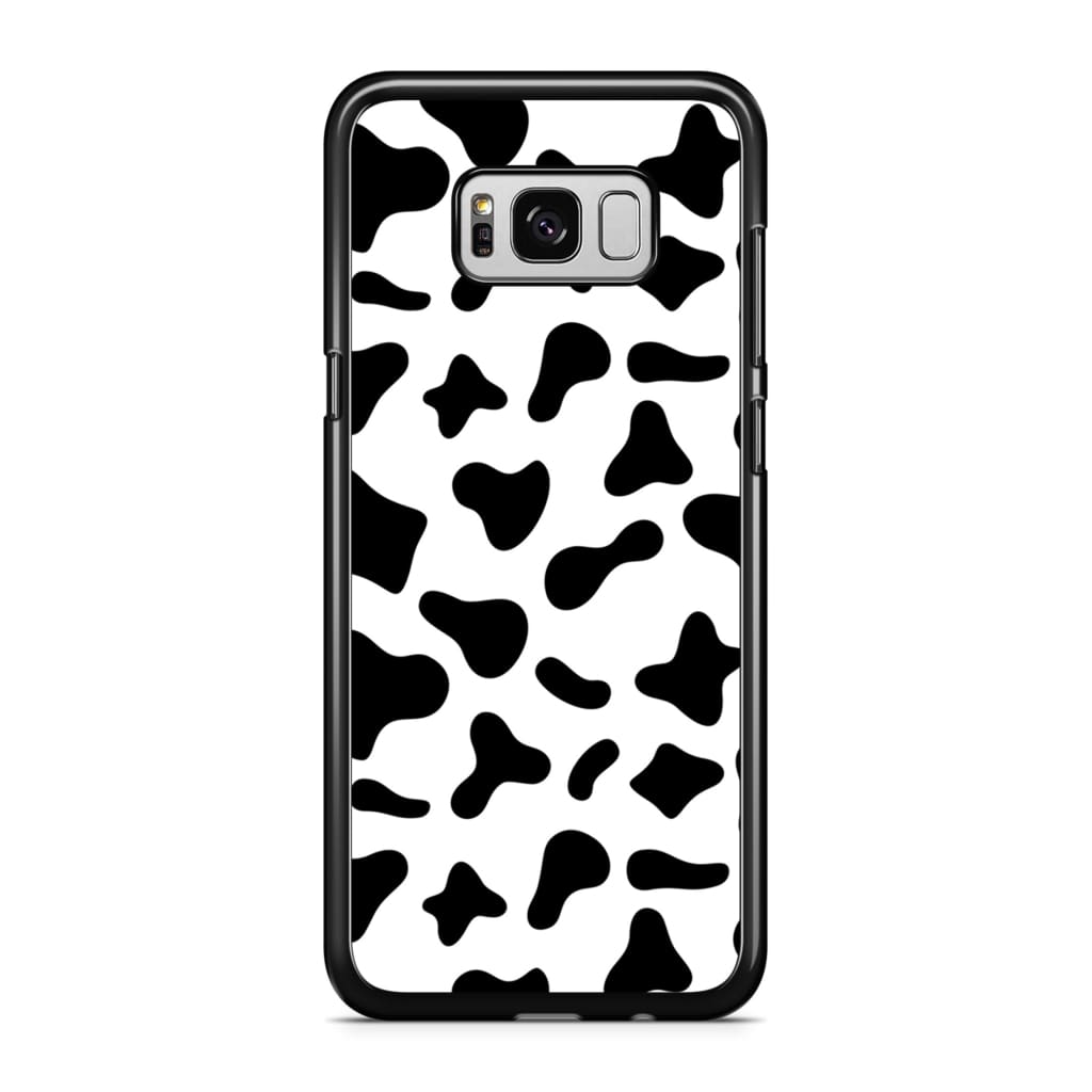 Black Moo Cow Phone Case - Galaxy S8 - Phone Case