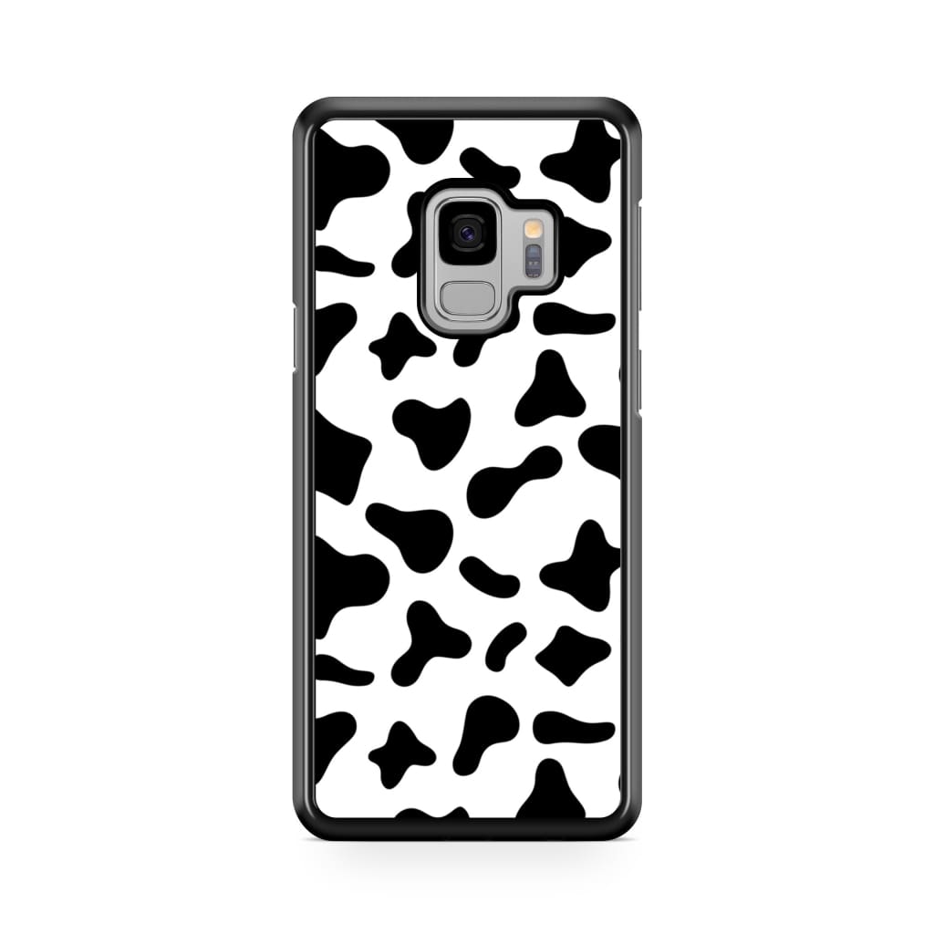 Black Moo Cow Phone Case - Galaxy S9 - Phone Case