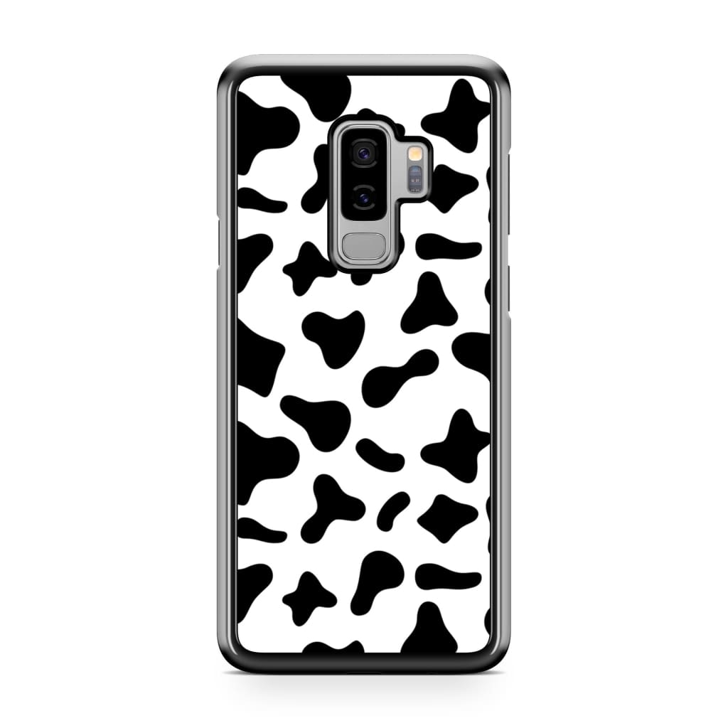 Black Moo Cow Phone Case - Galaxy S9 Plus - Phone Case