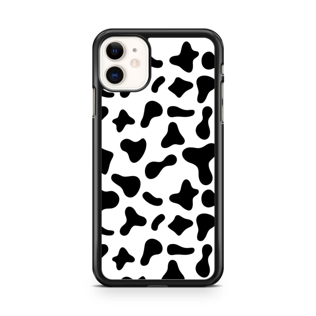 Black Moo Cow Phone Case - iPhone 11 - Phone Case