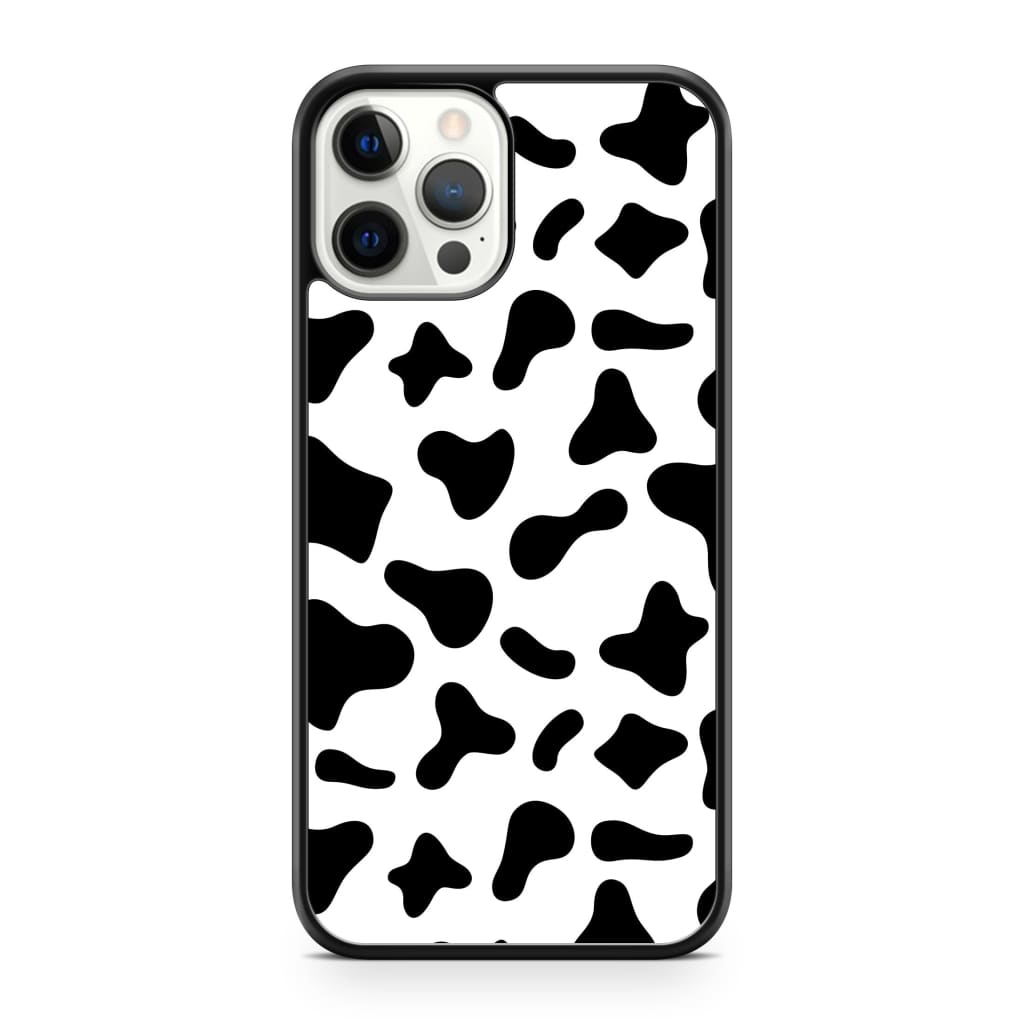 Black Moo Cow Phone Case - iPhone 12 Pro Max - Phone Case