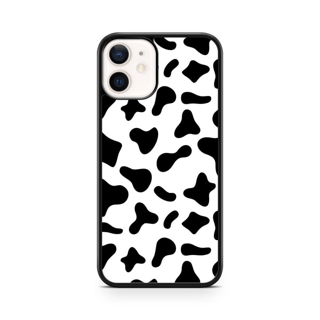Black Moo Cow Phone Case - iPhone 12/12 Pro - Phone Case