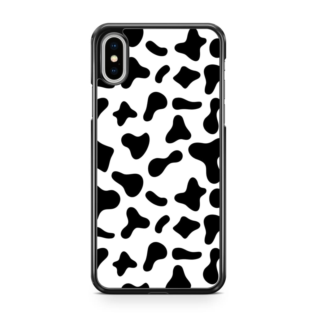 Black Moo Cow Phone Case - iPhone XS Max - Phone Case