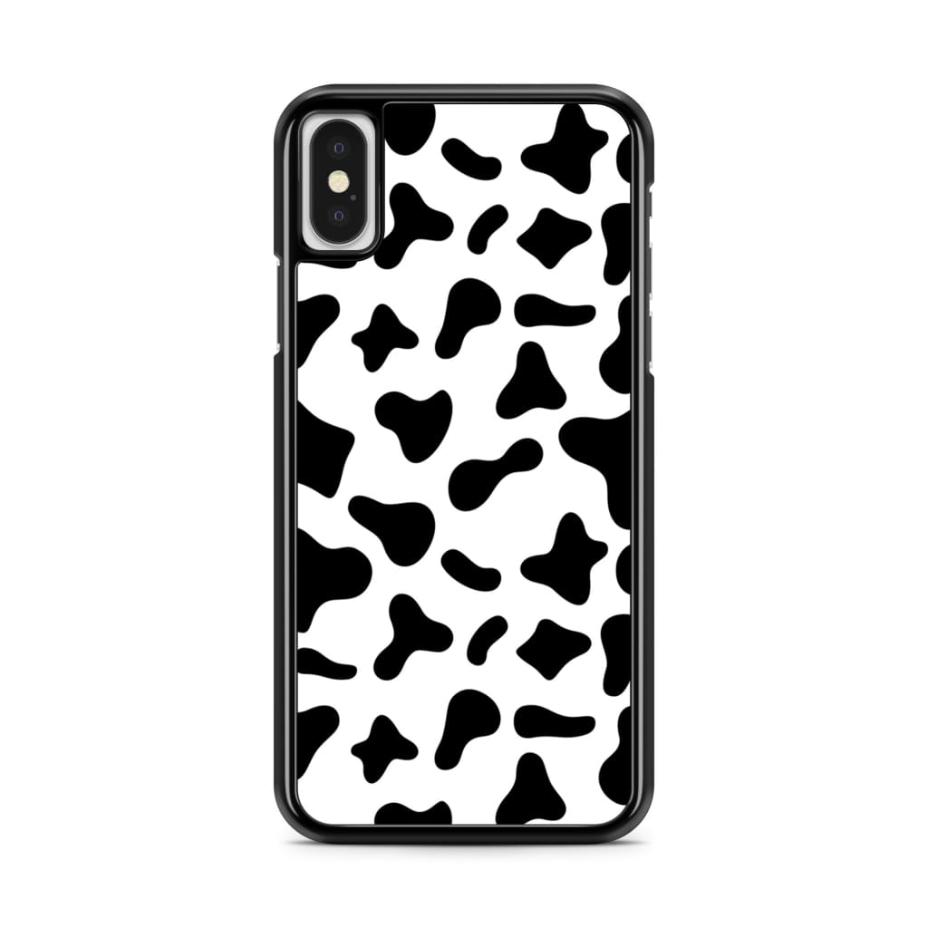 Black Moo Cow Phone Case - iPhone X/XS - Phone Case