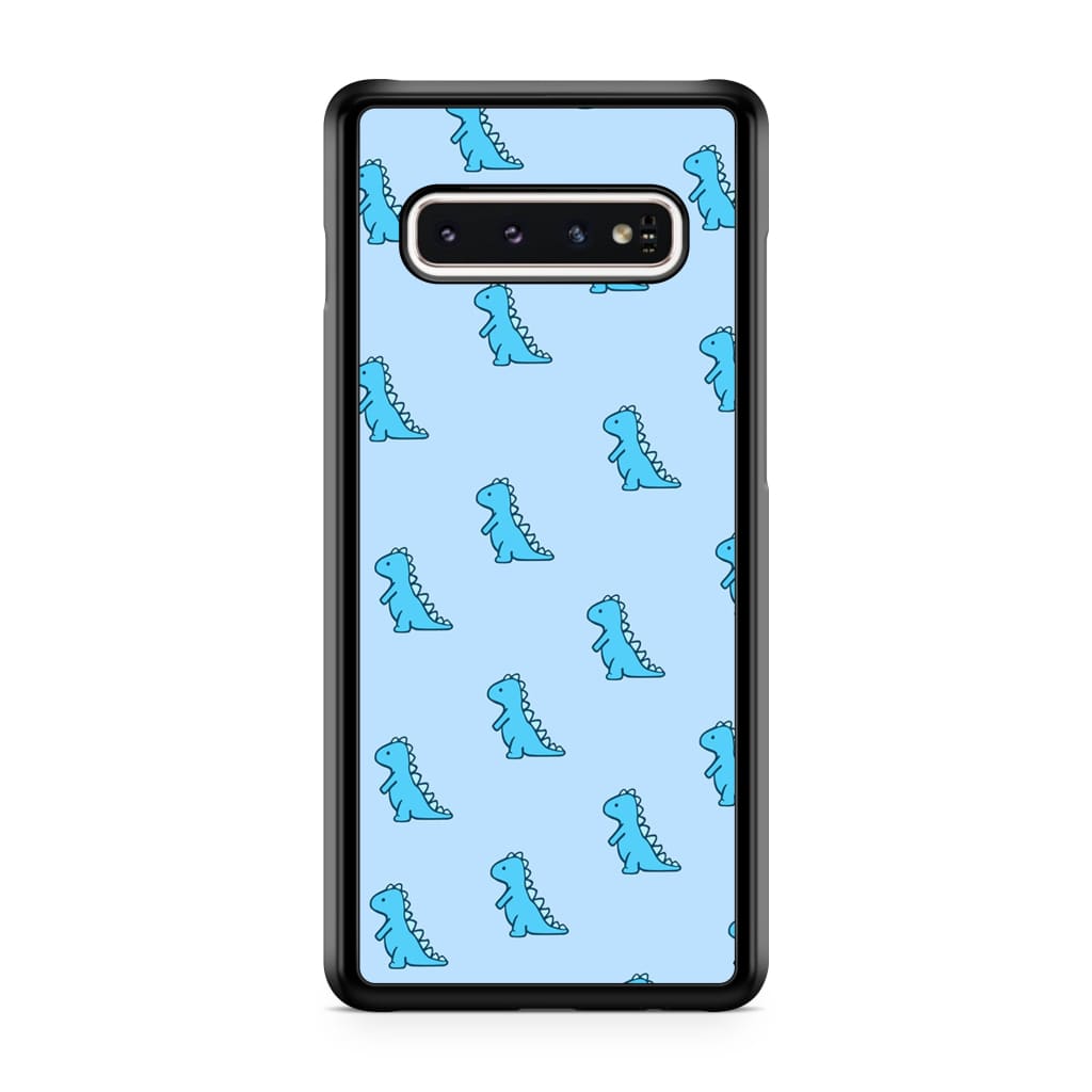 Blue Dinosaur Phone Case - Galaxy S10 Plus - Phone Case