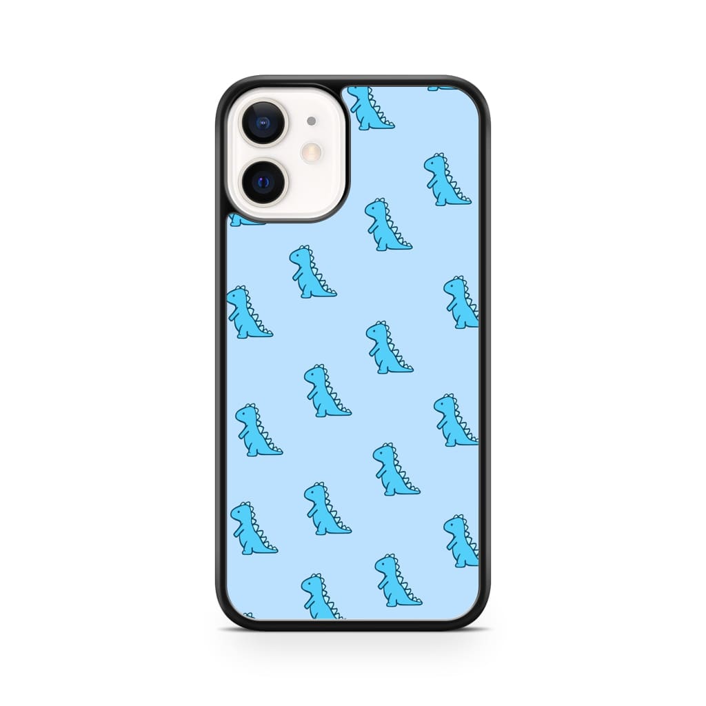 Blue Dinosaur Phone Case - iPhone 12 Mini - Phone Case