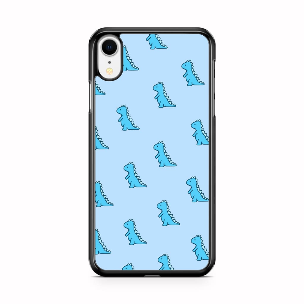 Blue Dinosaur Phone Case - iPhone XR - Phone Case
