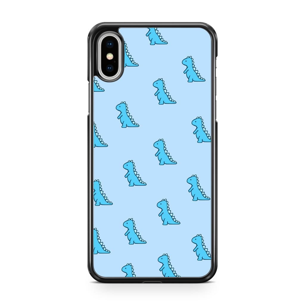 Blue Dinosaur Phone Case - iPhone XS Max - Phone Case