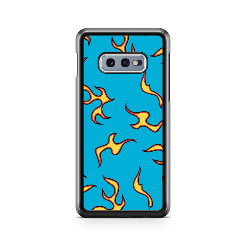 Blue Flames Phone Case - Galaxy S10e - Phone Case