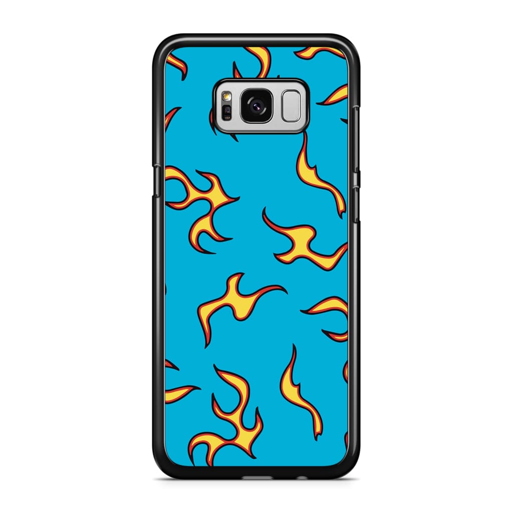 Blue Flames Phone Case - Galaxy S8 - Phone Case