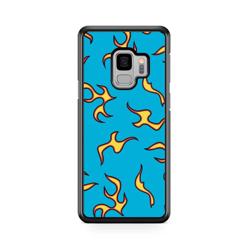 Blue Flames Phone Case - Galaxy S9 - Phone Case