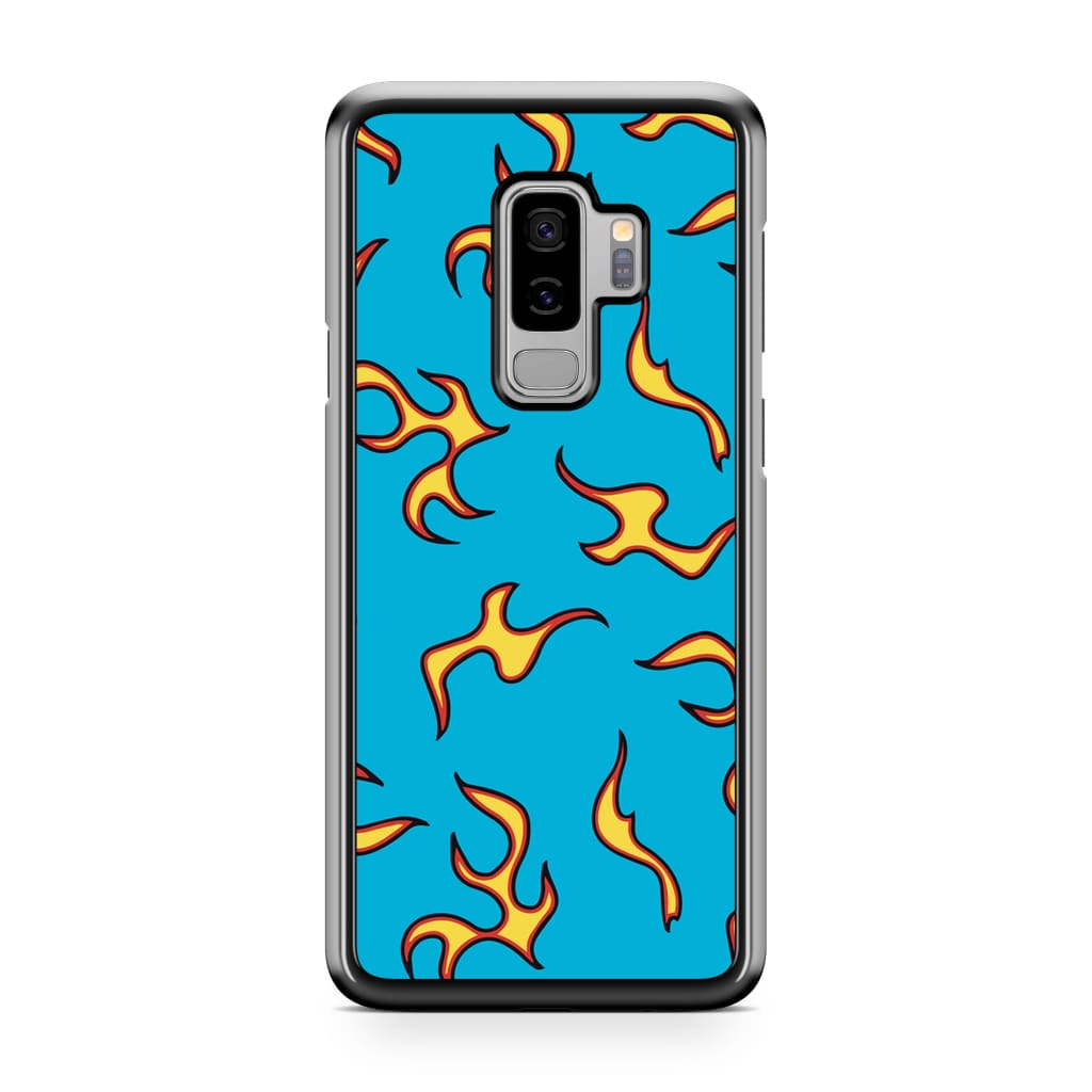 Blue Flames Phone Case - Galaxy S9 Plus - Phone Case