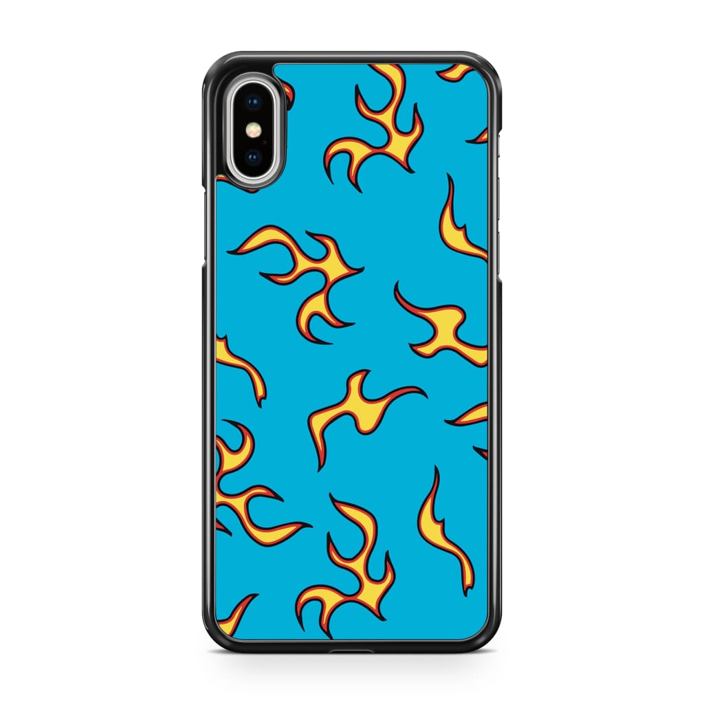 Blue Flames Phone Case - iPhone XS Max - Phone Case