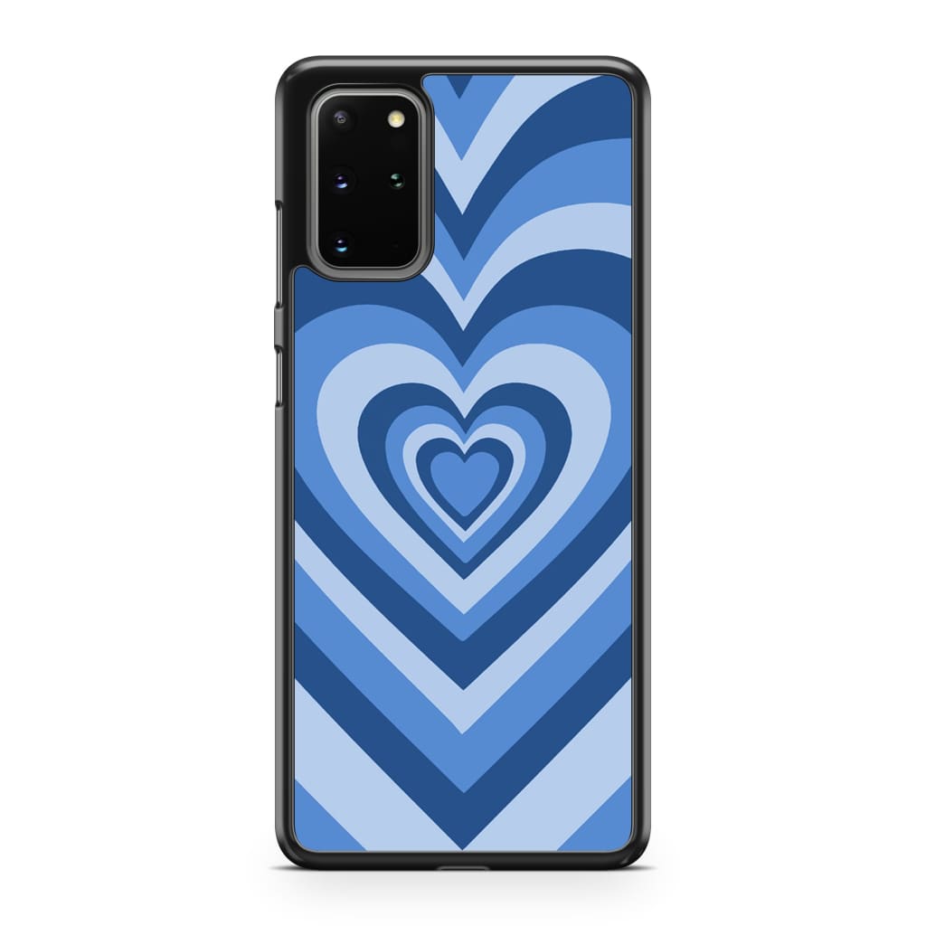 Blue Latte Heart Phone Case - Galaxy S20 Plus - Phone Case