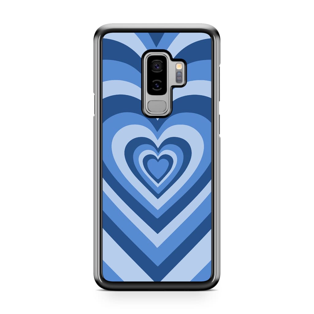Blue Latte Heart Phone Case - Galaxy S9 Plus - Phone Case